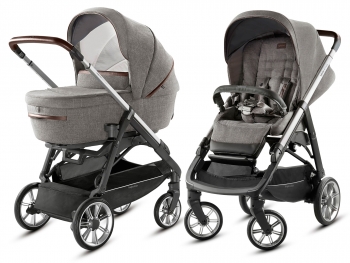 Коляска 2 в 1 Inglesina Aptica System Duo — Mineral Grey Melange/Graphite Coffee