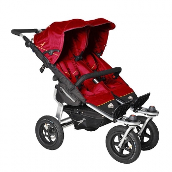 Прогулочная коляска для двойни TFK Twin Adventure — Tango Red