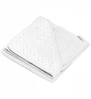 Полотенце Italbaby Polvere Di Stelle 75х75 хлопок — белый
