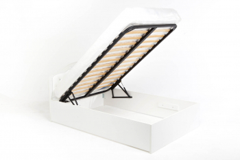 Кровать классика ABC-KING EXTREME 190*120 с белой кожей с подъемным механизмом