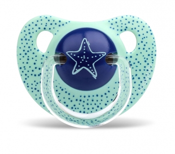 Пустышка Suavinex от 6 до 18 мес. — зел.звезда