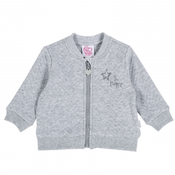 Толстовка Chicco, be happy цвет светло-серый