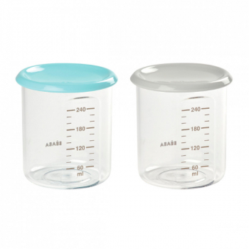 Набор из двух контейнеров 240 мл Beaba "Set 2 Maxi JARS" — 912714 / Blue
