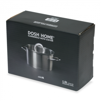 Кастрюля DOSH | HOME ARIES с крышкой, d16, 1.5л