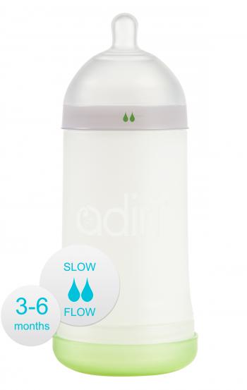 Бутылочка Adiri NxGen Slow Flow (3-6 мес., 281 ml) — White