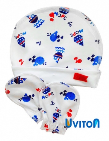 Набор шапочка и царапки Uviton — Морячок