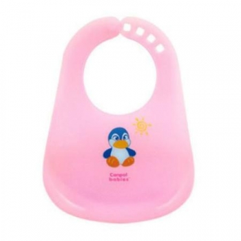 Нагрудник пластиковый Canpol арт. 2/404 — розовый