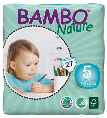 Подгузники Bambo Nature Junior 12-22 кг (27 шт)
