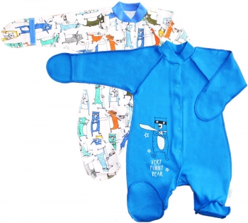 Комплект(Комбинезон реглан с закрытыми ручками 