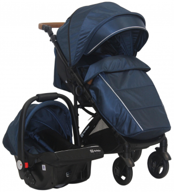 Прогулочная коляска Farfello Bino Angel Comfort — Cиний