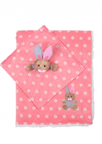 Плед BabyOno Minky в подарочной упаковке — Розовый