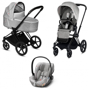 Коляска 3 в 1 Cybex Priam III Koi (Cloud Z i-Size) — Matt Black