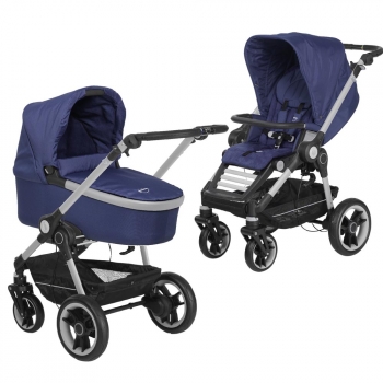 Коляска 2 в 1 Teutonia BeYou V4 Elite (шасси Titanium) — 6125 Sapphire