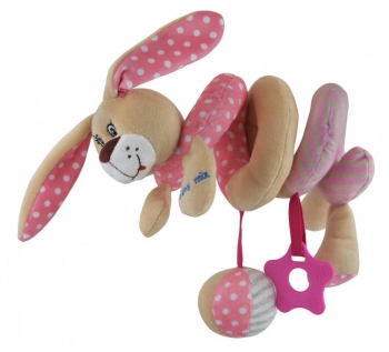 Игрушка-спиралька Baby Mix — Rabbit (розовый)