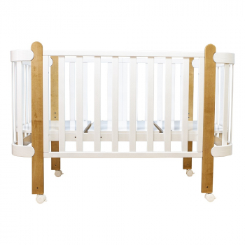 Детская кроватка Красная звезда (Можга) Little Sofi C760 (маятник) — Белый