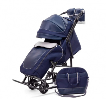 Санки-коляска Pikate Deluxe — Sapphire