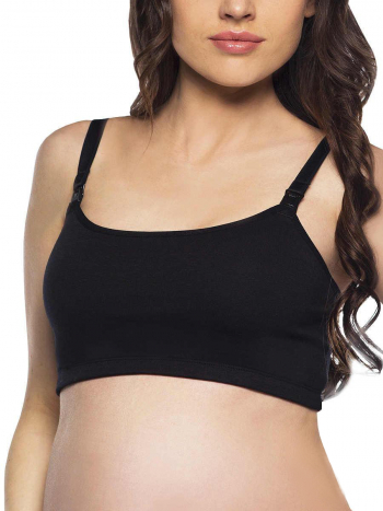 Майка укороченная для кормящих женщин ФЭСТ черный (03905) — размер  (158,164-100-106)