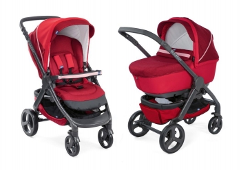 Коляска 2 в 1 Chicco Stylego Up Crossover — Red Passion