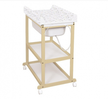 Пеленальный стол Ceba Baby Laura — Beech Матрасик Dream Roll-Over White