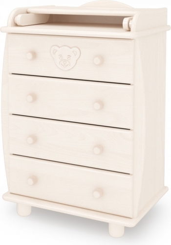 Пеленальный комод Gandilyan (Гандылян) Патрик с откидной крышкой — выбеленный бук