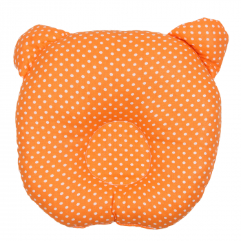 Подушки для малыша Amarobaby анатомическая горошек — оранжевый