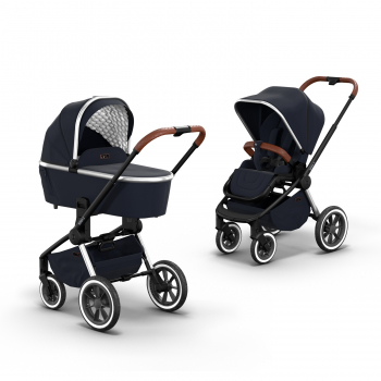 Коляска 2 в 1 Moon ReSea S — Navy/Silver 2023