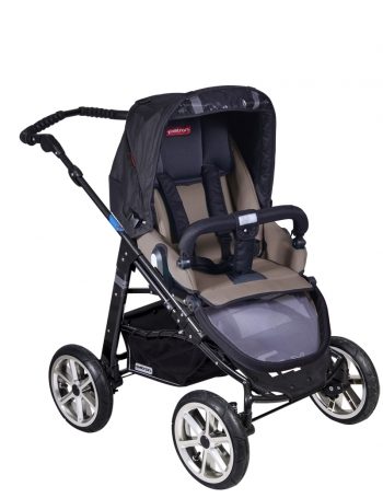 Прогулочная  коляска Patron Fenix 4XC-B (черная рама)  — gento mocca 635