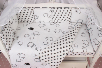 Комплект в кроватку AmaroBaby 15 предметов (3+12 подушек-бортиков) — HOME ELITE (поплин/бязь)