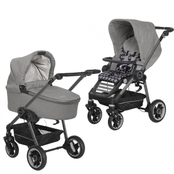 Коляска 2 в 1 Teutonia Bliss (шасси Graphite) — 6145-6145-6120 Pebble-Stone