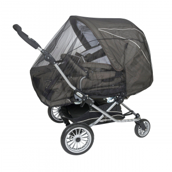 Москитная сетка для коляски-двойни Tullsa универсальная  — Black 50502