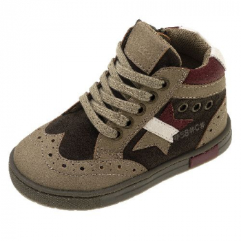 Кеды Chicco Cico, для мальчиков, цвет серо-коричневый — размер 270