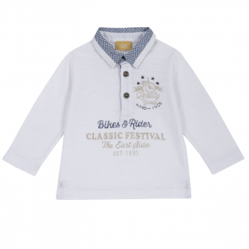 Лонгслив-поло Chicco, цвет белый (ошибка)