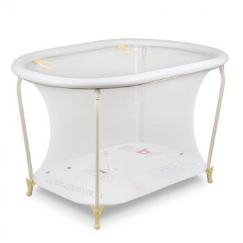 Манеж детский Globex Овал NEW — белый арт.110802