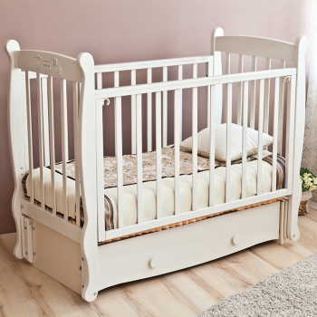 Детская кроватка Красная звезда (Можга) Елисей С 717 (маятник) — Слоновая кость