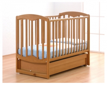 Детская кроватка Gandilyan (Гандылян) Диана (маятник) — Вишня