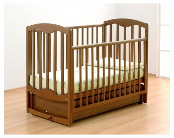 Детская кроватка Gandilyan (Гандылян) Диана (маятник) — Орех