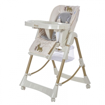 Стульчик для кормления Pituso Nino — LITTLE DOG (СОБАЧКИ), беж.