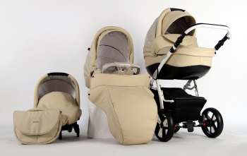 Коляска 3 в 1 Farfello Estella — ST1808 бежевый Алфавит
