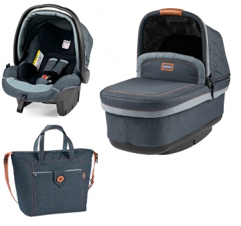 Набор 3 в 1 Peg Perego Set Modular Pop Up (без шасси) — Blue Denim