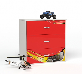 Комод ABC-KING CHAMPION — красный