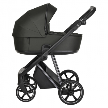 Коляска 2 в 1 Roan Sol Lux — Black Forest/Nikiel/руч.Черный