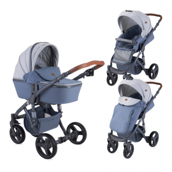 Коляска 2 в 1 LORELLI Rimini — Серый / Grey Rhombs 1968