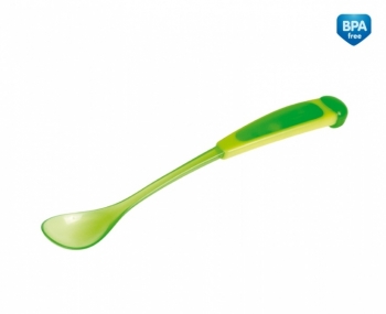 Ложка с длинной ручкой Canpol арт. 56/582, 4+ мес. — зеленый