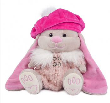 Мягкая игрушка Maxi Toys Зайка Jack&Lin (25 см) — в Пальто и Шапке