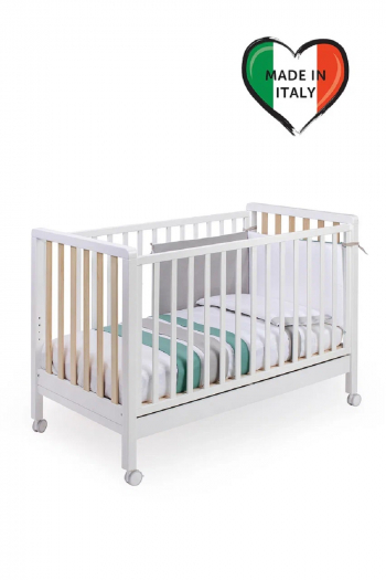 Детская кроватка Pali Fleur (Astrid) — Белый/натуральный