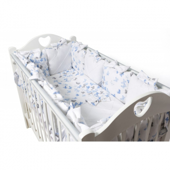 Бортики в кроватку Ma Licorne La Papillon — Bleu (Голубой)