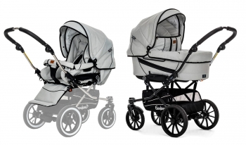 Коляска 2 в 1 Emmaljunga Edge Duo Combi Lounge (шасси Duo S Competition) — Pure