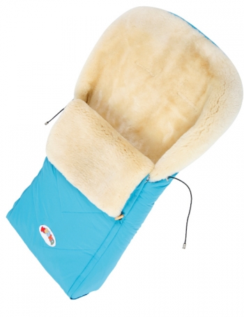 Детский конверт из медицинской овчинки «Кроха» Classic XI — Light Blue XI