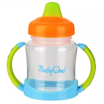Поильник с мягким носиком BabyOno с ручками — 206 (180 мл)