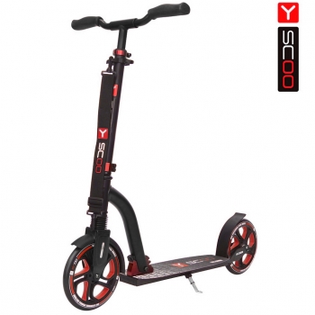 Самокат Y-SCOO RT 215 MONTEREY с 2 амортизаторами — red/black